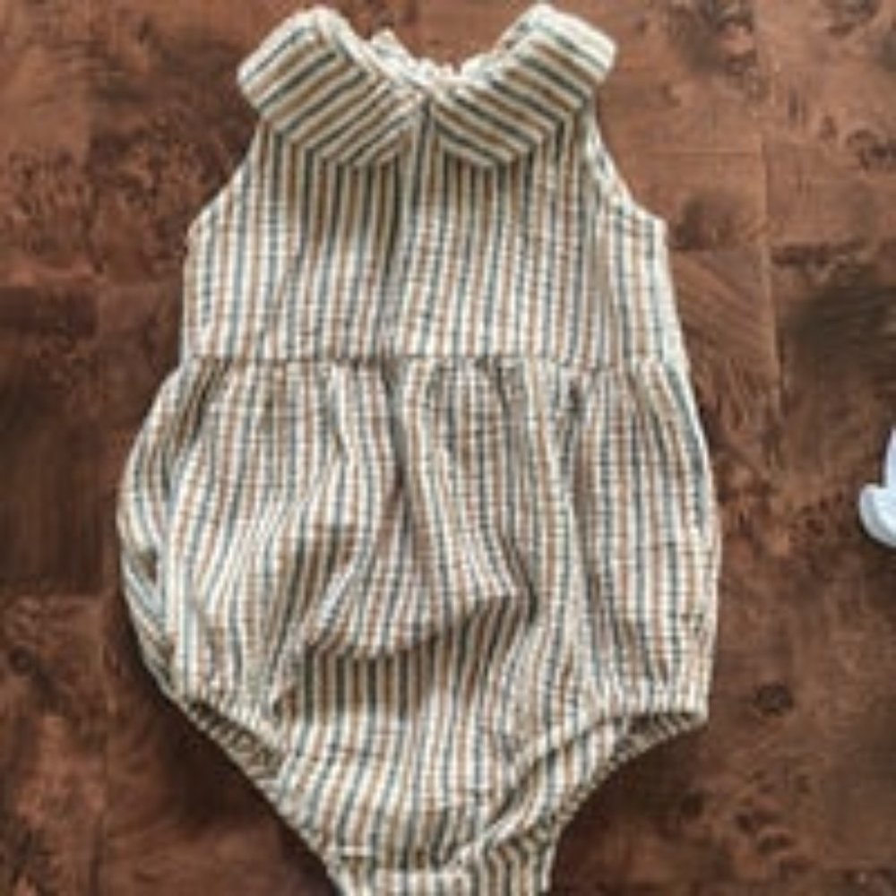 Rylee + Cru striped romper